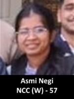 Asmi Negi Recommended in NCC Entry