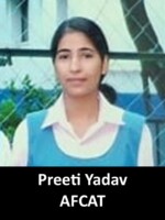 SSB Recommended Candidate Preeti Yadav from Gunwal Tejas Academy.
